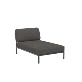 Houe Level Chaiselongue - Gestellfarbe grey - Basic dark grey 98