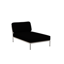 Houe Level Chaiselongue - Gestellfarbe weiß - Sunbrella Char 68