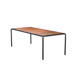 Houe Tisch Avanti 222 x 98 cm - Gestellfarbe schwarz - Thermo Esche