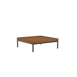 Houe Beistelltisch Level 80 x 80 cm  Gestellfarbe grey - Bambus