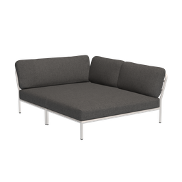 Houe Level Cozy Corner right - Gestellfarbe weiß - Basic dark grey 98