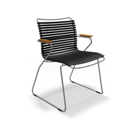 Houe Stuhl Click mit Armlehne - black 20