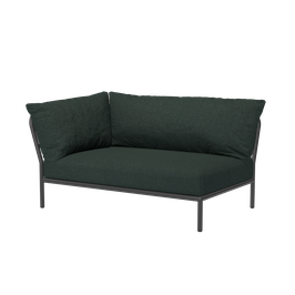 Houe Level 2 Corner left - Gestellfarbe grey - Sunbrella Heritage