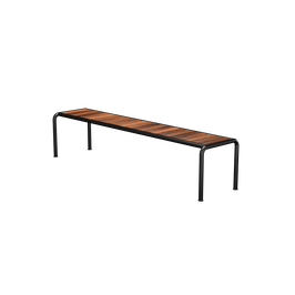 Houe Bank Avanti 192 cm - Gestellfarbe schwarz - Thermo Esche