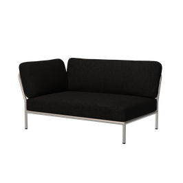 Houe Level Corner left - Gestellfarbe weiß - Basic dark grey 98