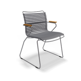 Houe Stuhl Click mit Armlehne - dark grey 70