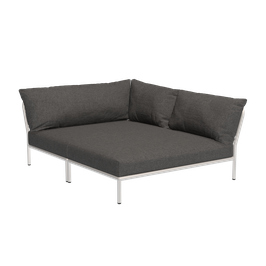 Houe Level 2 Cozy Corner right - Gestellfarbe weiß - Basic dark grey 98