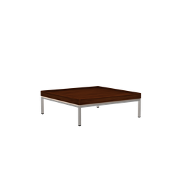 Houe Beistelltisch Level 80 x 80 cm - Gestellfarbe weiß - Bambus