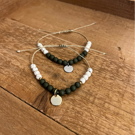 PERLENARMBAND | PERSONALISIERT | GRÜN