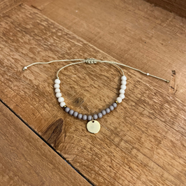 PERLENARMBAND | PERSONALISIERT | TAUPE