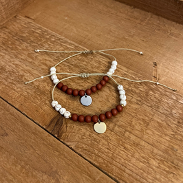 PERLENARMBAND | PERSONALISIERT | ROT