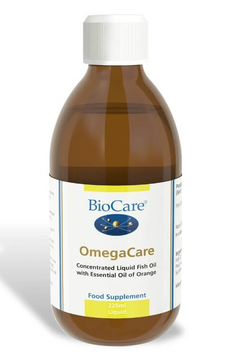 BioCare OmegaCare (Flüssiges Fischöl mit Orange) 225ml