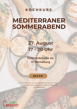 Kochkurs "mediterraner Sommerabend"