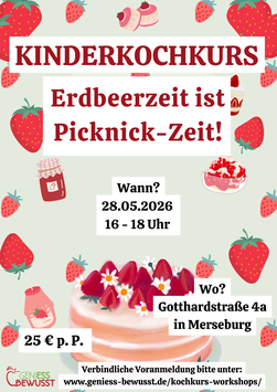 Kinderkochkurs "Erdbeerzeit ist Picknick-Zeit!"