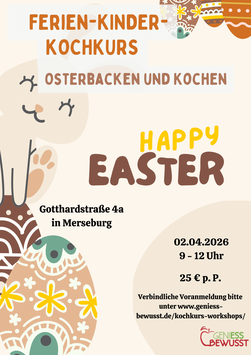 Ferienkurs für Kinder "Osterbacken und -kochen"