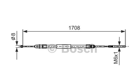 Handrem kabel rechts BMW E46