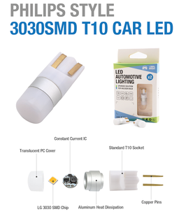 Standlicht SMART T10-W5W 12V 0.7W/ 6000K Milchglas