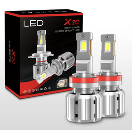 1 Set H11 LED X20 CANBUS 12000LM 400% mehr Licht 12-24V 55W