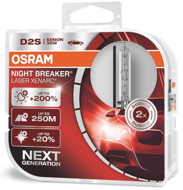 2x D2S OSRAM Xenon Brenner Xenarc Night Breaker Laser 200% mehr Helligkeit