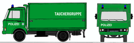 Art. 4099 - Magirus Deutz "Zeta" 90M5 - Gerätewagen GW