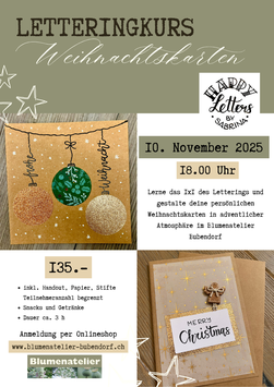 Letteringkurs 10. November 2025