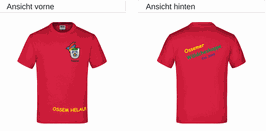 JN019OWK T-Shirt Kinder rot