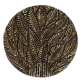 Blätterplatte klein 15cm gold