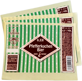 Entwicklung unserer Pfefferkuchen Bier Etiketten