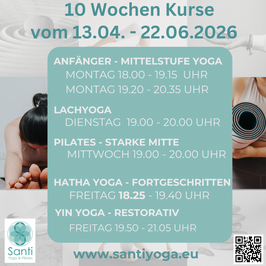 10 Wochen Kurse