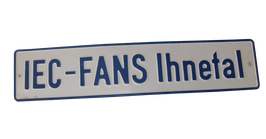 Autoschild "IEC - Fans Ihnetal"