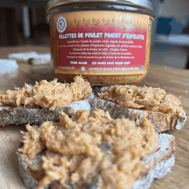 Rillettes de poulet au piment d'Espelette