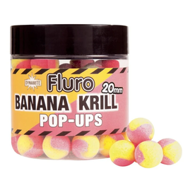 Dynamite Baits Fluro Two Tone Pop Up´s Krill - Banana 20mm 70gr.