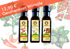 Geschenkset 3 x 100 ml Würzöle