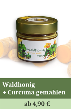Gewürzter Waldhonig mit Kurkuma