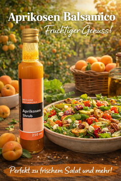 Aprikosen Shrub Fruchtbalsamico 250 ml (3% Säure)