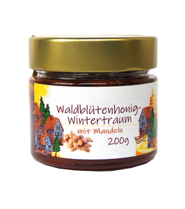 Gewürzter Waldblütenhonig mit Mandeln 200 g