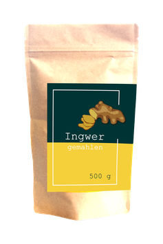 Ingwer gemahlen, Bio-Qualität