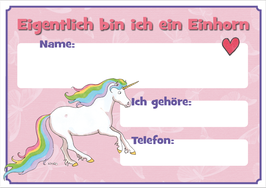 Stallschild: Eigentlich bin ich ein Einhorn