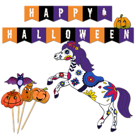 Bastelset: Pony-Halloween