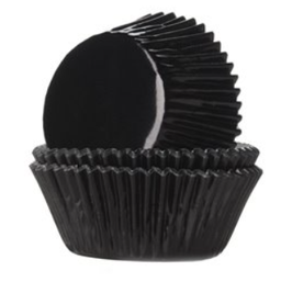 House of Marie cupcakes 24 uds negro metalizado 2105