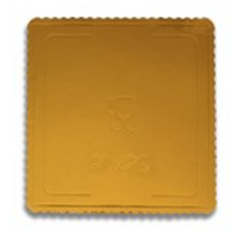Base cuadrada extrafuerte oro 20x20 1947