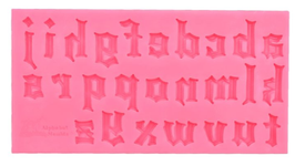 Molde silicona abecedario números Pastrycolours 2073