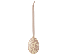 Ostereier Ornament, Blumen Dunkles Puder