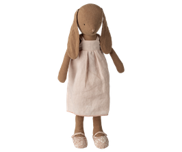 Hase Grösse 3 - Schokobraun- Kleid und Schuhe