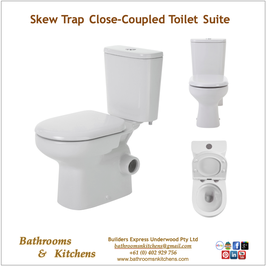 Skew Trap Close-Coupled Toilet Suite
