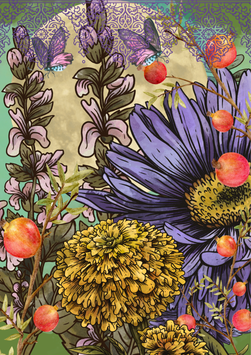 Decoupage - Marley - Purple Reigns