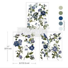 Nieuw - Transfer - Blue Nest Blooms