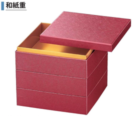 和紙重　紅稲草紋（内金紙）　6.5寸