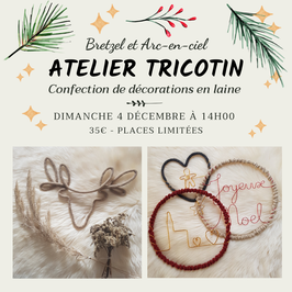 Atelier Tricotin - Dimanche 4 décembre à 14h00