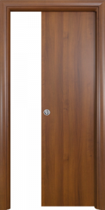 Porta Scorrevole Tonda Noce